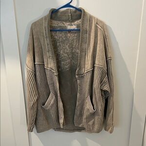 Pilcro Tan Cardigan Sweater